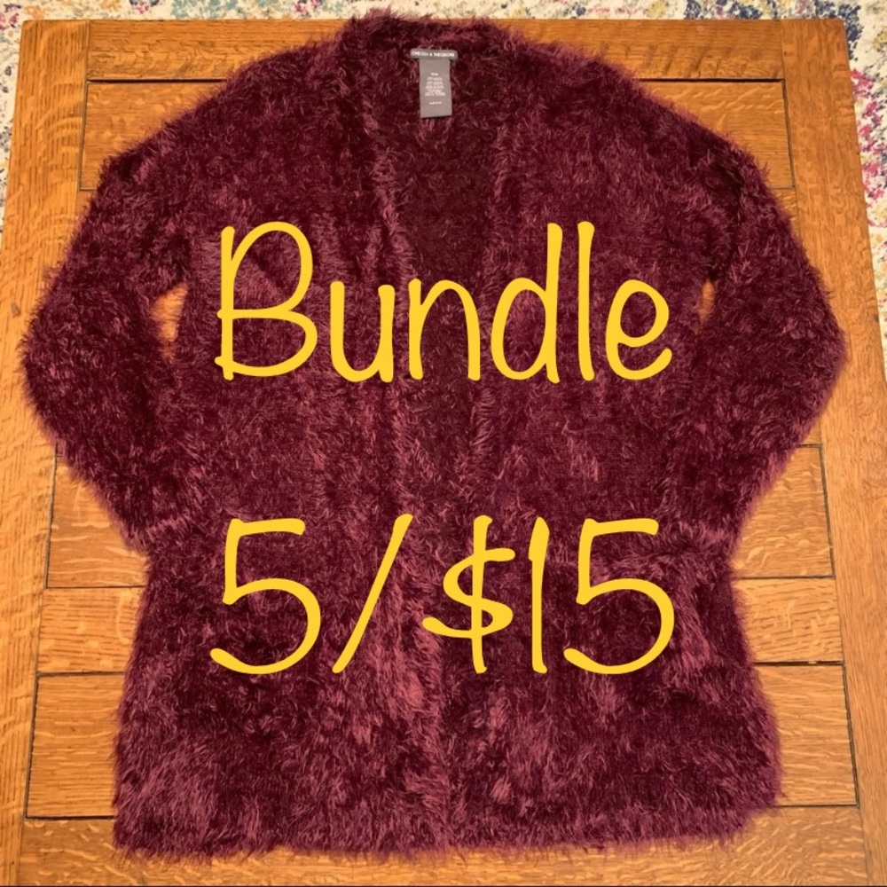 Chelsea & Theodore • open front cardigan M